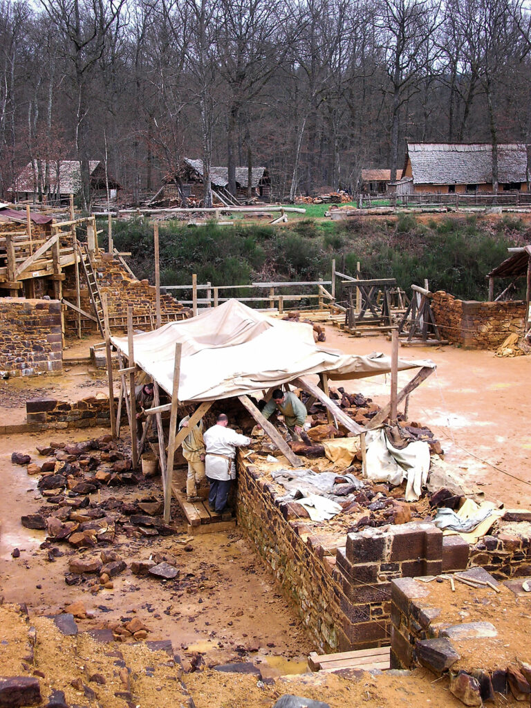 mittelalterliche Baustelle