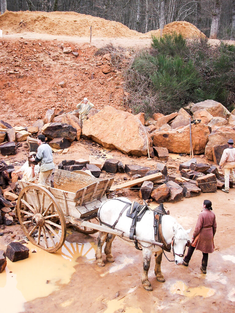 mittelalterliche Baustelle