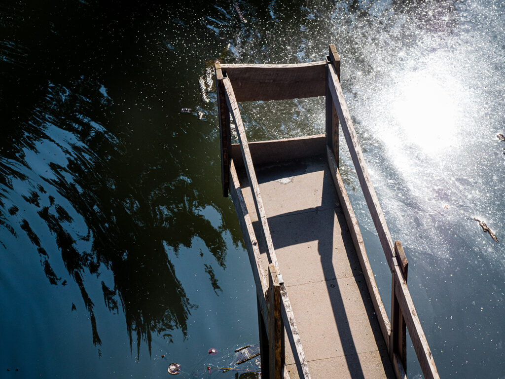 Steg über Gewässer