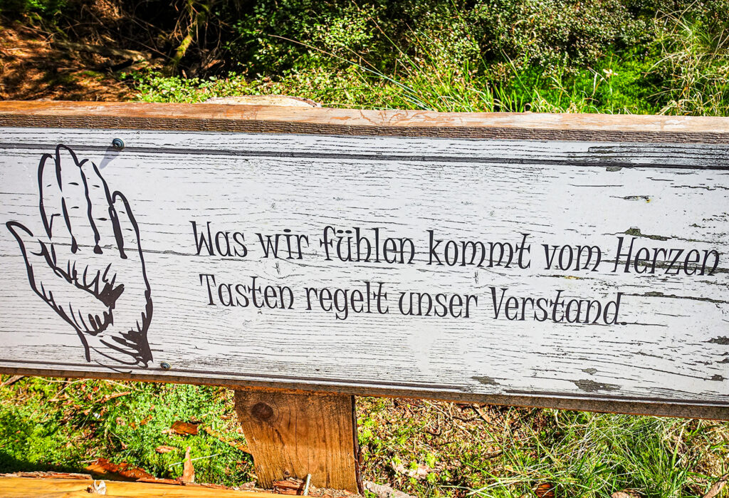 Spruch zum Fühlen