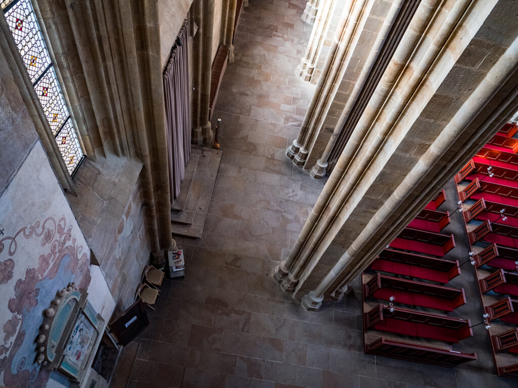 Innenansicht von Empore in der Kirche
