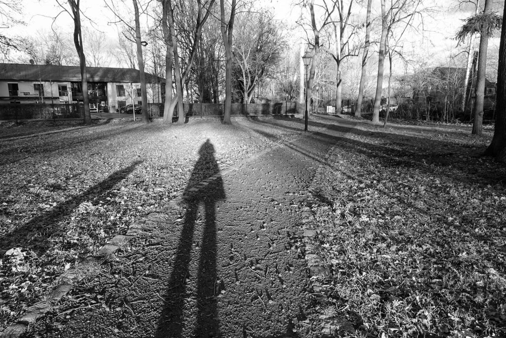 Schatten einer Person