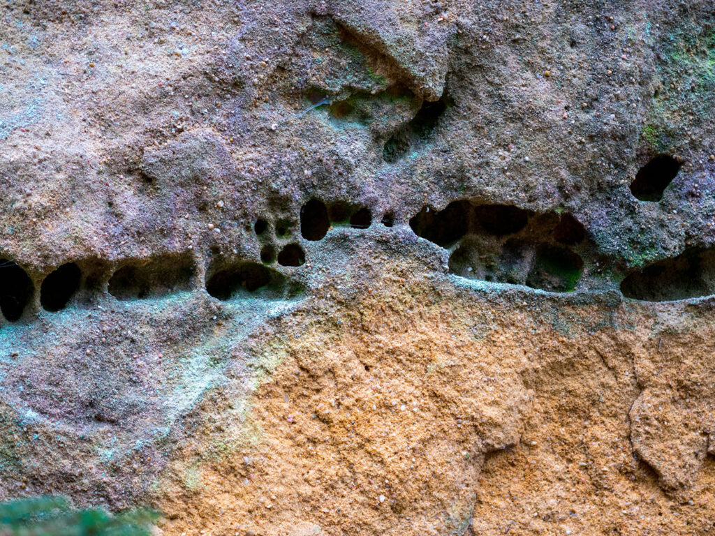 poröse Felsenoberfläche