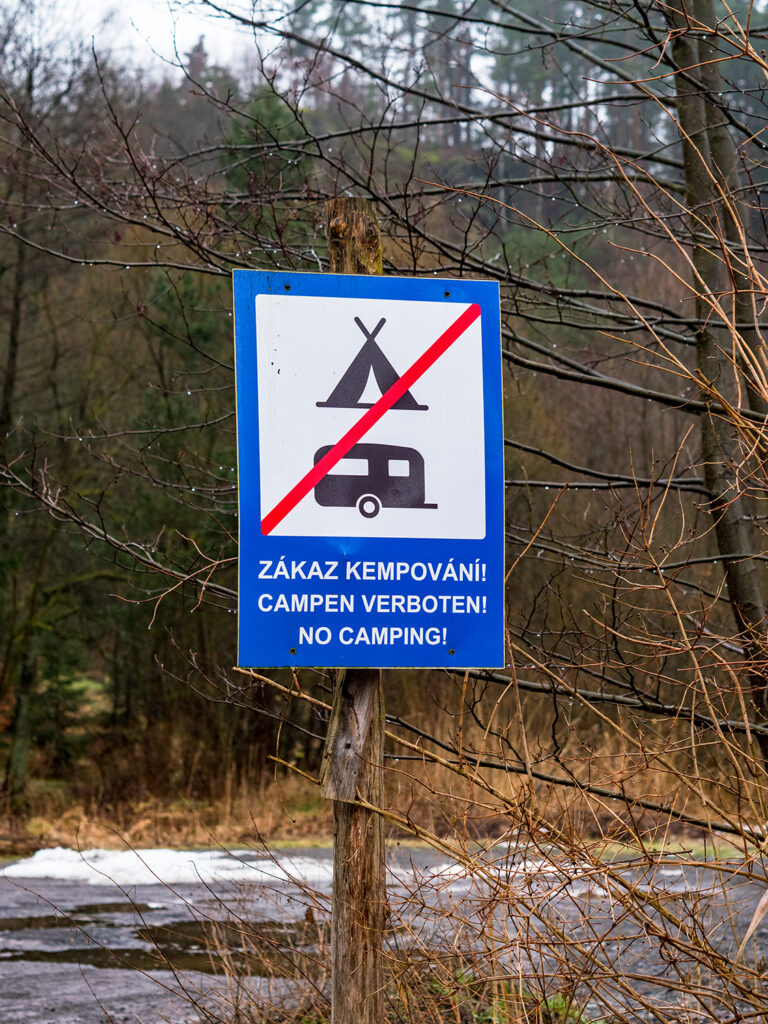 Campen verboten