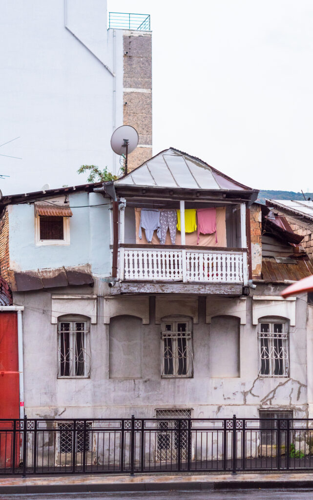Haus mit Balkon