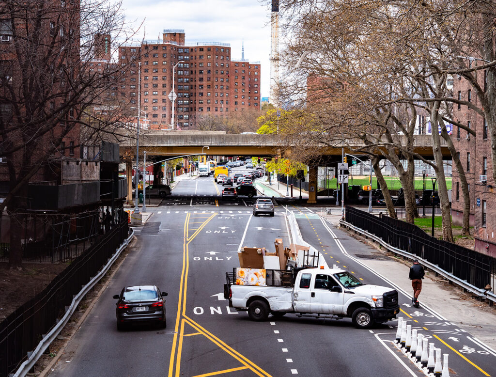 Verkehr in der großen Stadt