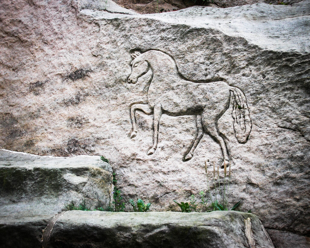 Felszeichnung Pferd